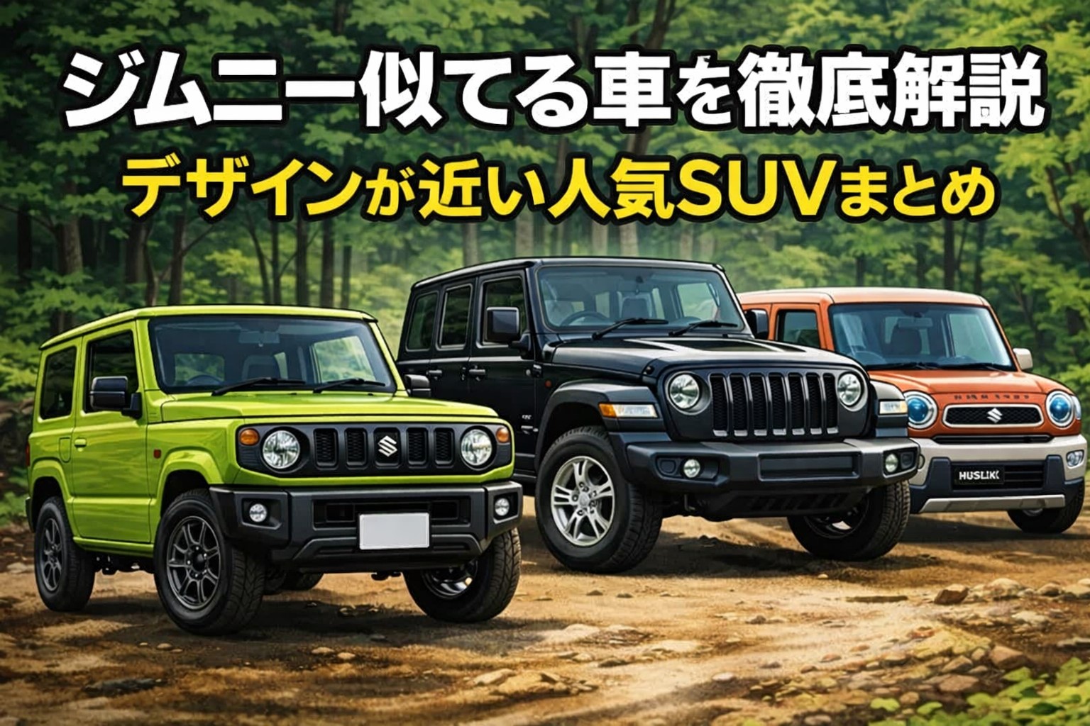 ジムニー 似てる車を徹底解説デザインが近い人気SUVまとめ