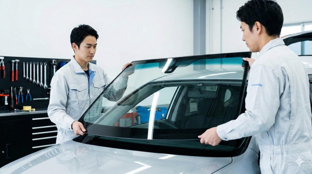 ムーヴキャンバス フロントガラス サイズ