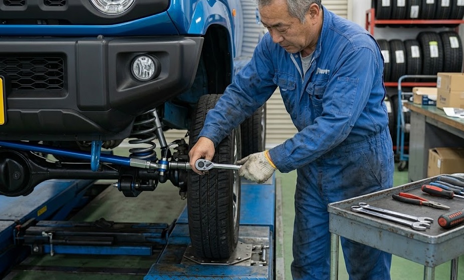 ジムニー ハンドルセンター ずれ