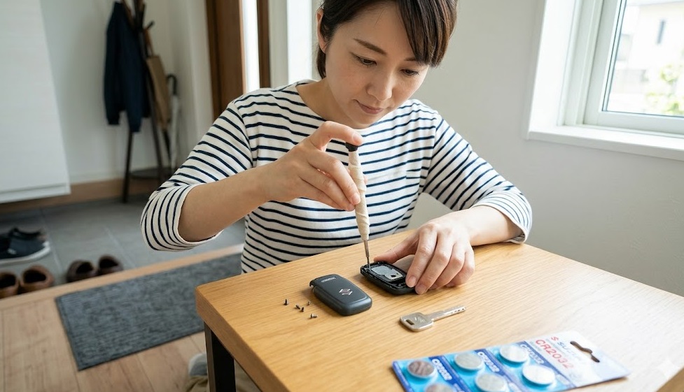 スペーシア 鍵 電池交換