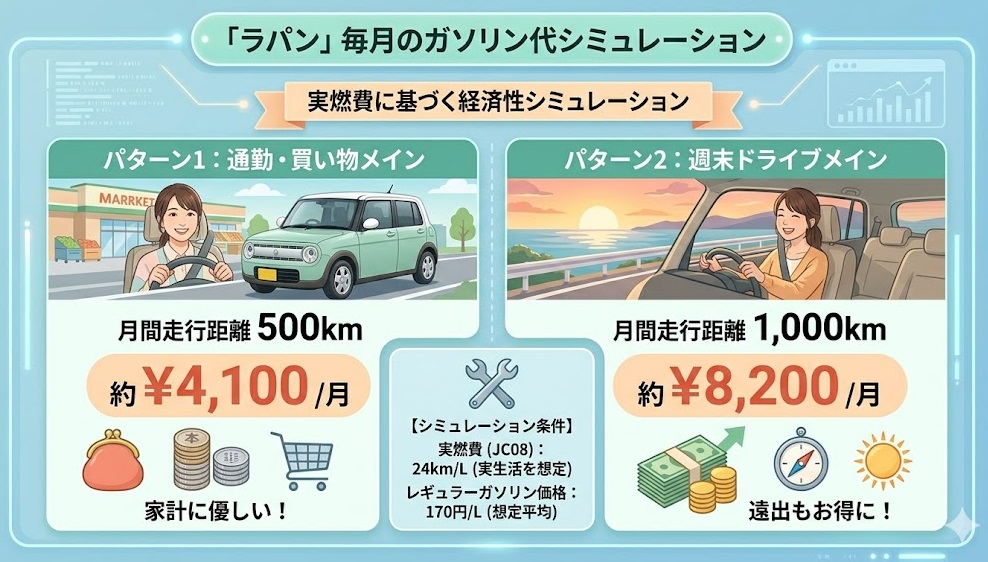 アルトラパン 燃費