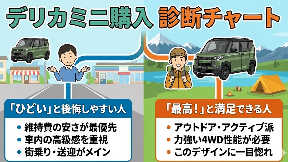 デリカミニ ひどい