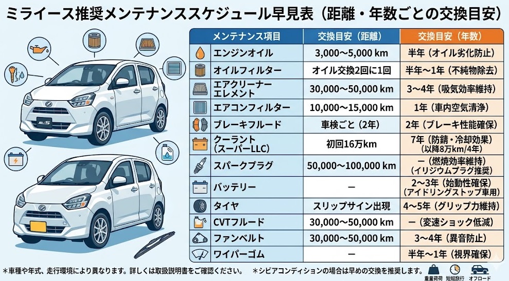 ミライース 何年乗れる 壊れない