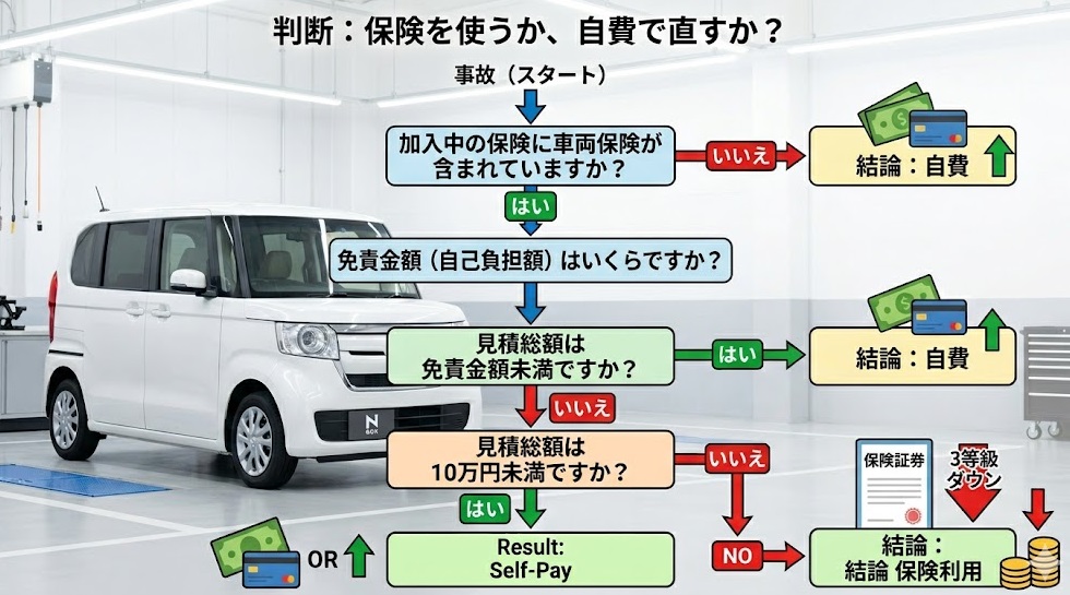 ホンダ n-box フロントバンパー交換 費用