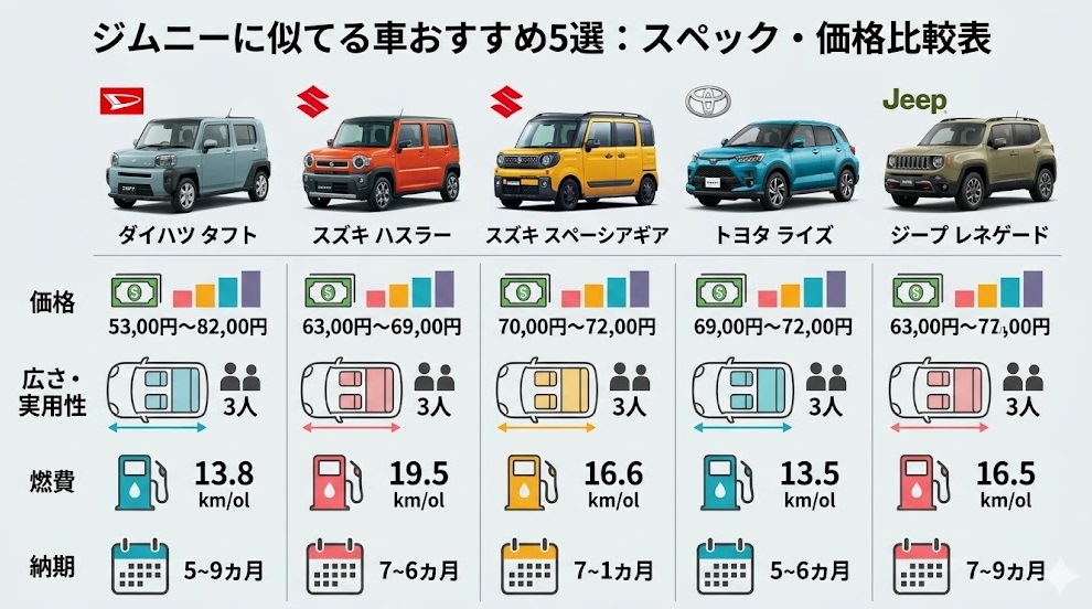 ジムニー 似てる車