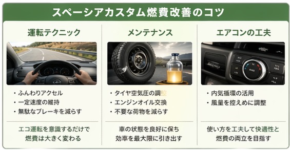 スペーシアカスタム 燃費