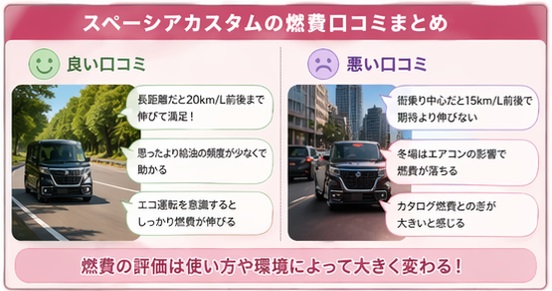 スペーシアカスタム 燃費
