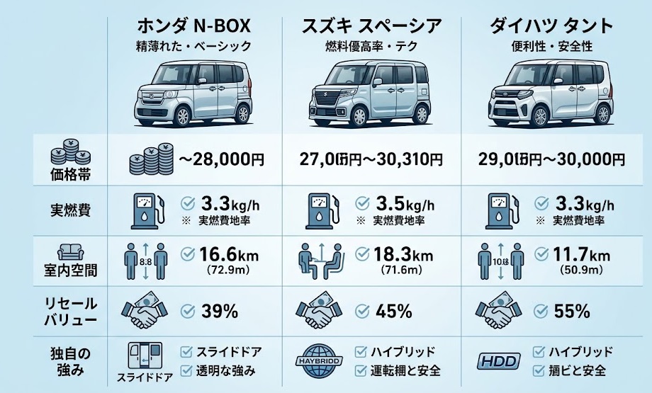 軽自動車 スーパーハイトワゴン