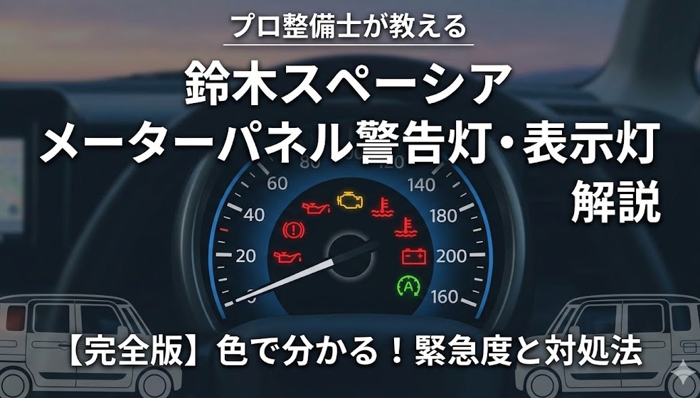 スペーシア メーターパネル 表示 意味