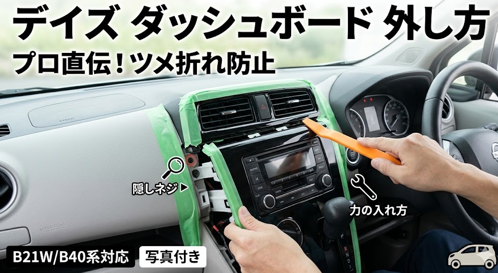 デイズ ダッシュボード 外し方