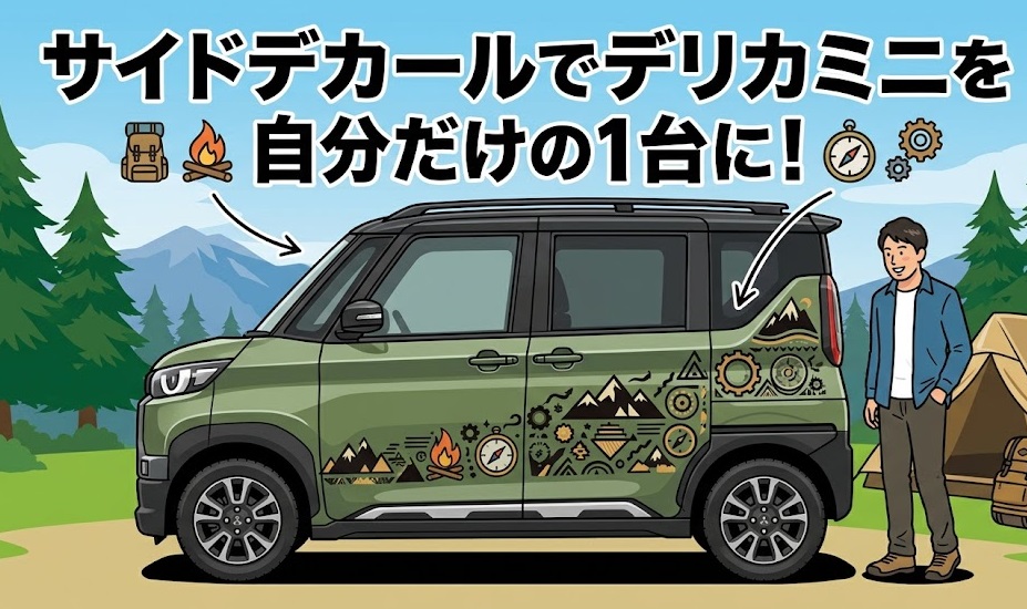 デリカミニ サイドデカール
