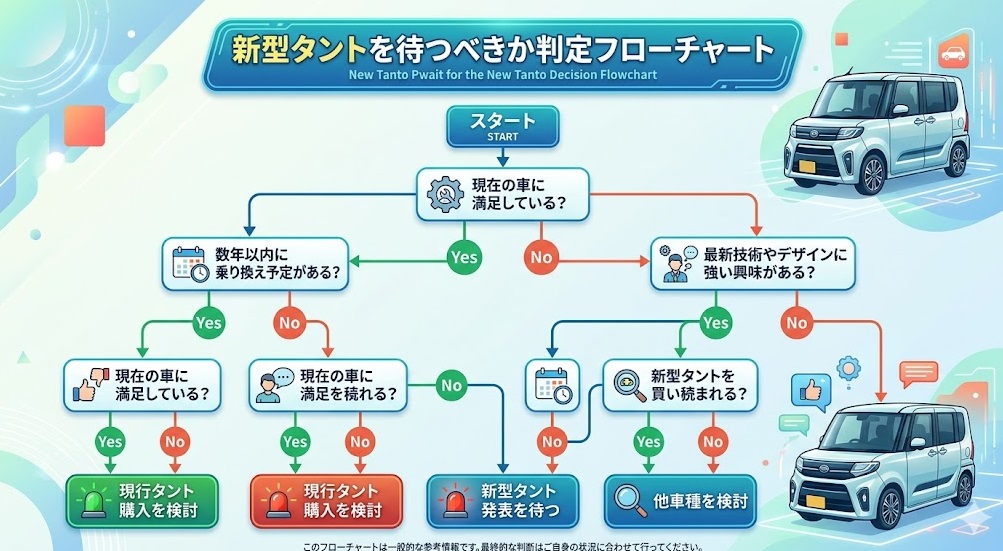 新型タント購入判断フローチャート
