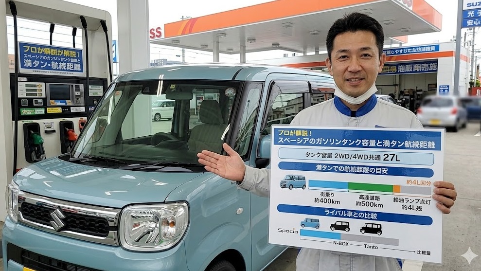 スペーシア ガソリンタンク容量
