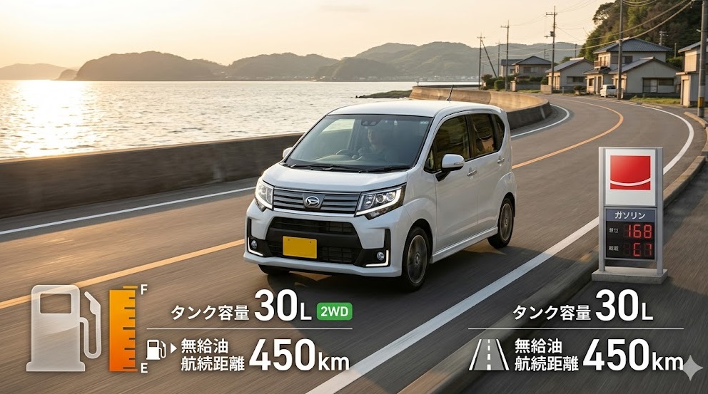 ムーヴ ガソリンタンク容量