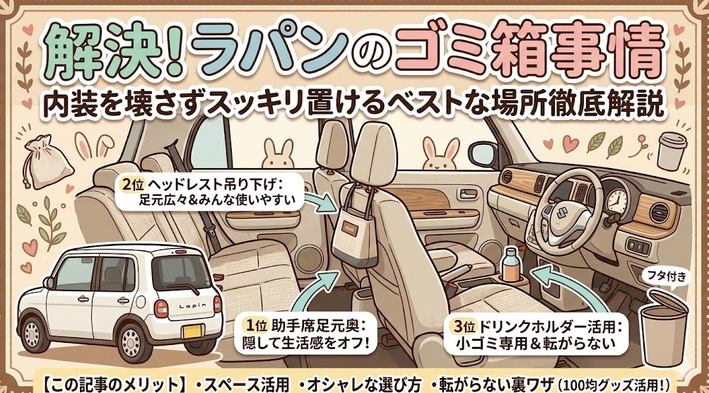 ラパン ゴミ箱 どこに置く