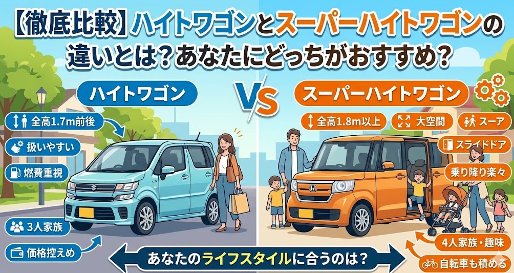 ハイトワゴン スーパーハイトワゴン 違い