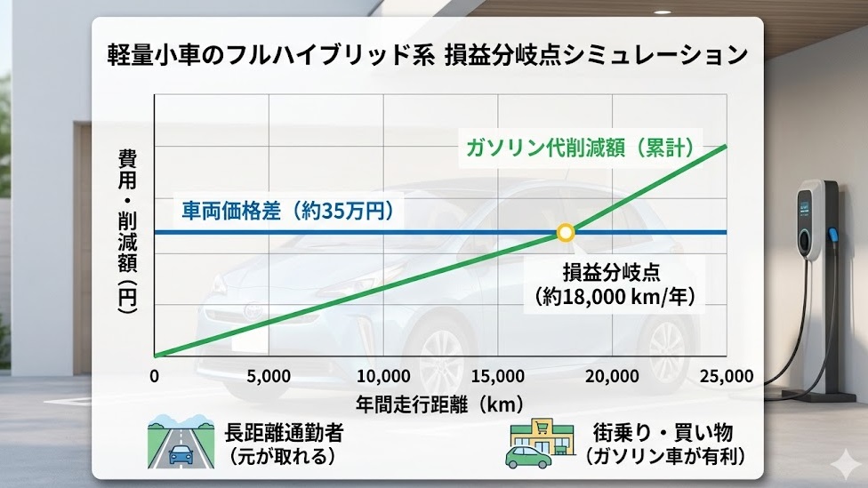 軽自動車 フルハイブリッド 実現化