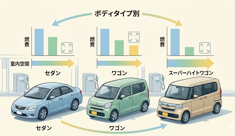 広く て燃費のいい軽自動車 おすすめ