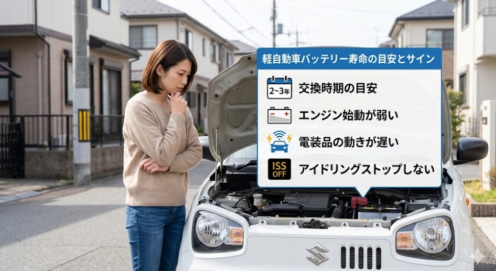 軽自動車 バッテリー 寿命