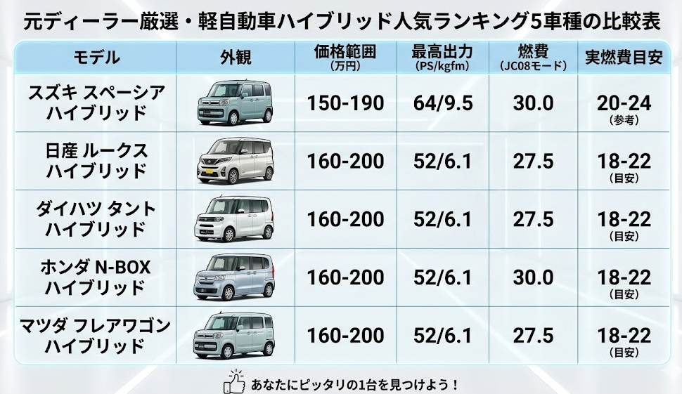 軽自動車 ハイブリッド 人気