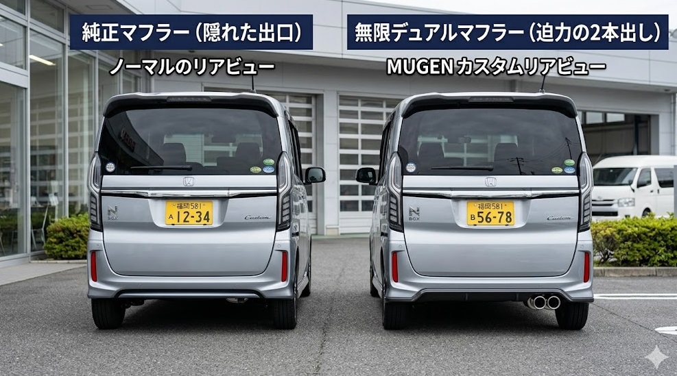 ホンダ 新型 N-BOX 無限マフラー