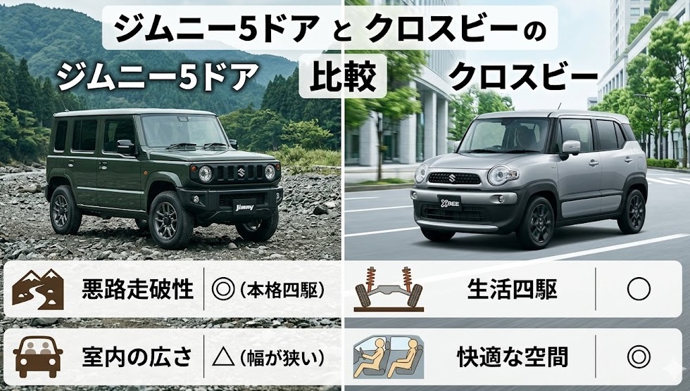 ジムニー 5ドア 何人乗り