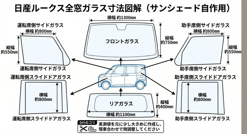 ルークス 寸法図