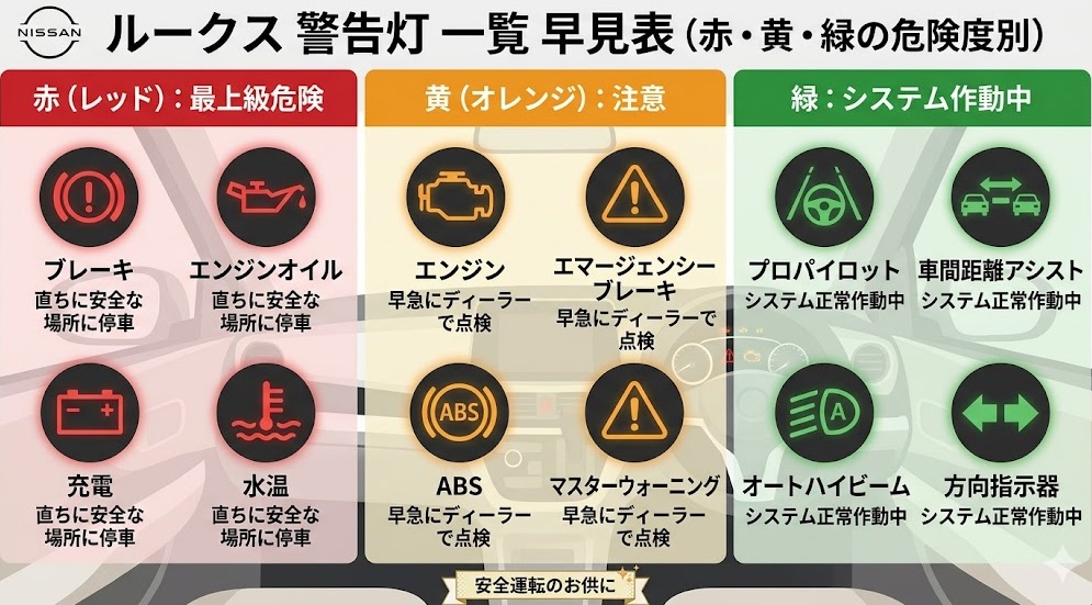 ルークス 警告灯 一覧