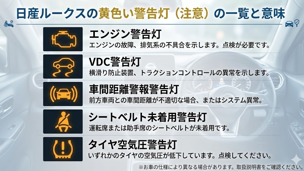 ルークス 警告灯 一覧