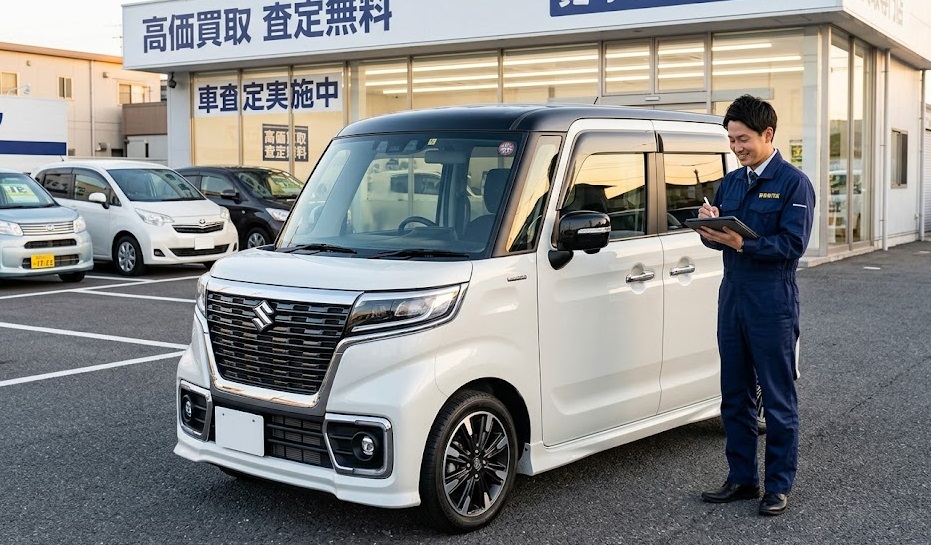 スズキ スペーシアカスタム5年落ちの買取査定イメージ