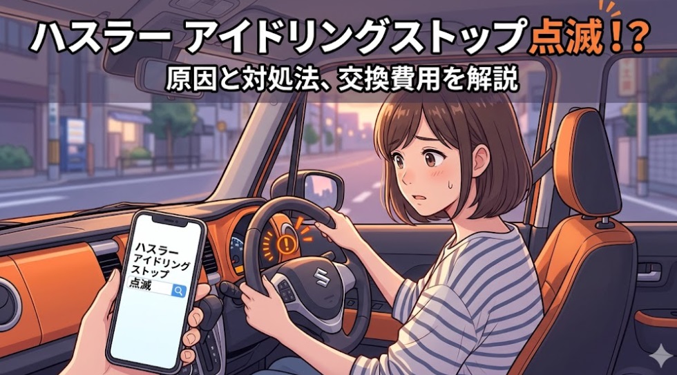 ハスラー アイドリングストップ 点滅