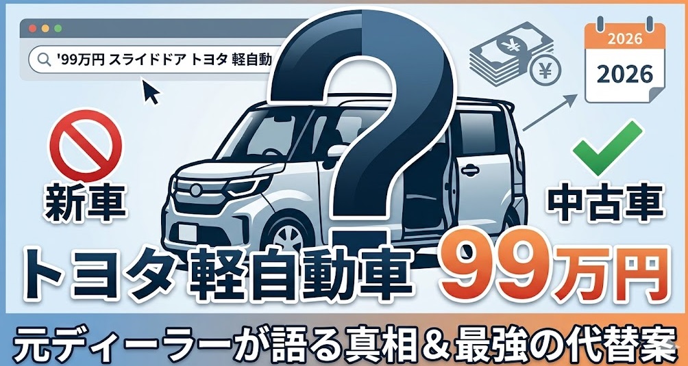 トヨタ 軽自動車 99万円 スライドドア